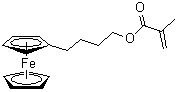 CAS 登录号：1352832-96-2, 4-二茂铁基丁基异丁烯酸酯