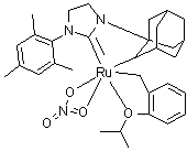 CAS # 1352916-84-7, (OC-6-54)-[[2-(1-Methylethoxy)phenyl]methyl](nitrato')[rel-(2R,5R,7S)-tricyclo[3.3.1.1(3,7)]decane-2,1-diyl[3-(2,4,6-trimethylphenyl)-1-imidazolidinyl-2-ylidene]]ruthenium