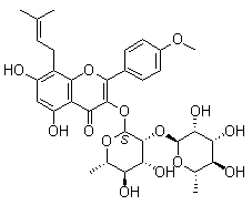 structure of CAS# 135293-13-9, 2''-O-Rhamnosylicariside II