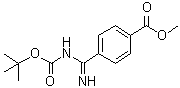 structure of CAS# 135321-84-5, 4-[[[(1,1-二甲基乙氧基)羰基]氨基]亚氨基甲基]苯甲酸甲酯