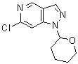 structure of CAS# 1353637-44-1, 6-氯-1-(四氢-2H-吡喃-2-基)-1H-吡唑并[4,3-c]吡啶