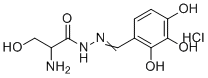CAS # 1353749-74-2, Benserazide EP Impurity C, 2-Amino-3-hydroxy-N-[(2,3,4-trihydroxyphenyl)methylideneamino]propanamide hydrochloride