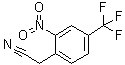 CAS # 13544-06-4, 2-Nitro-4-(trifluoromethyl)benzeneacetonitrile, (2-Nitro-4-trifluoromethylphenyl)acetonitrile, 4-Trifluoromethyl-2-nitrobenzeneacetonitrile
