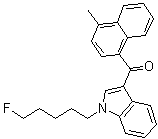 structure of CAS# 1354631-24-5, [1-(5-氟戊基)-1H-吲哚-3-基](4-甲基-1-萘基)甲酮