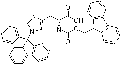 structure of CAS# 135610-90-1, N-芴甲氧羰基-N'-三苯甲基-D-组氨酸
