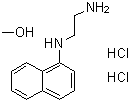 structure of CAS# 1357471-44-3, Methanol, compd. with N1-1-naphthalenyl-1,2-ethanediamine, hydrochloride (1:1:2)