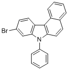 structure of CAS# 1357572-67-8, 9-bromo-7-phenyl-7H-benzo[c]carbazole