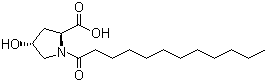 CAS 登录号：135777-18-3, N-十二碳酰基-4-羟基-L-脯氨酸, N-月桂酰基-4-羟基-L-脯氨酸