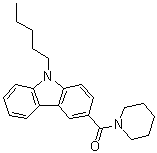 CAS # 1358039-07-2, (9-Pentyl-9H-carbazol-3-yl)-1-piperidinylmethanone
