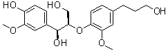 structure of CAS# 135820-77-8, 赤式-愈创木基甘油-beta-O-4'-二氢松柏醇
