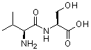 structure of CAS# 13588-94-8, N-L-缬氨酰-L-丝氨酸