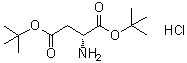 structure of CAS# 135904-71-1, D-天冬氨酸二叔丁酯盐酸盐