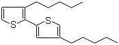 structure of CAS# 135926-93-1, 3,4'-二己基-2,2'-联噻吩