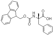 structure of CAS# 135944-05-7, N-[(9H-芴-9-基甲氧基)羰基]-alpha-甲基-L-苯丙氨酸