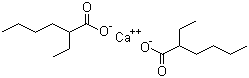 Calcium 2-ethylhexanoate molecular structure (CAS 136-51-6)