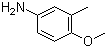4-Methoxy-3-methylaniline molecular structure (CAS 136-90-3)