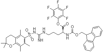 CAS # 136013-81-5, N5-[[[(3,4-Dihydro-2,2,5,7,8-pentamethyl-2H-1-benzopyran-6-yl)sulfonyl]amino]iminomethyl]-N2-[(9H-fluoren-9-ylmethoxy)carbonyl]-L-ornithine pentafluorophenyl ester