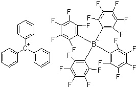 CAS # 136040-19-2, Trityl tetrakis(pentafluorophenyl)borate, Triphenylmethylcarbenium tetrakis(pentafluorophenyl)borate
