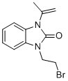 CAS # 136081-17-9, 1,3-Dihydro-1-(2-bromoethyl)-3-isopropenyl-2h-benzimidazol-2-one