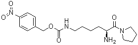 (S)-[5-Amino-6-oxo-6-(1-pyrrolidinyl)hexyl]carbamic acid (4-nitrophenyl)methyl ester molecular structure (CAS 136259-18-2)