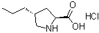 (4R)-4-Propyl-L-proline hydrochloride (1:1) molecular structure (CAS 13626-46-5)