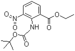 2-[[(1,1-Dimethylethoxy)carbonyl]amino]-3-nitrobenzoic acid ethyl ester molecular structure (CAS 136285-65-9)