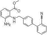 CAS # 136304-78-4, Methyl 3-amino-2-[[(2'-cyanobiphenyl-4-yl)methyl]amino]benzoate