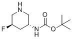 structure of CAS# 1363378-07-7, 叔-丁基((3R,5R)-5-氟哌啶-3-基)氨基甲酸酯