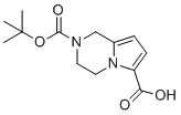 2-Boc-3,4-dihydro-1H-pyrrolo[1,2-A]pyrazine-6-carboxylic acid molecular structure (CAS 1363380-86-2)
