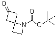 structure of CAS# 1363380-93-1, 6-Oxo-1-azaspiro[3.3]heptane-1-carboxylic acid 1,1-dimethylethyl ester