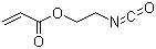 structure of CAS# 13641-96-8, 2-Propenoic acid 2-isocyanatoethyl ester