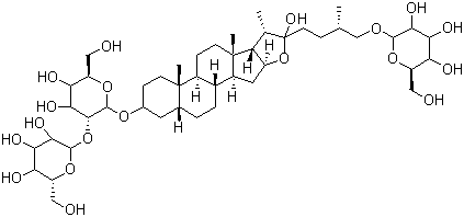 structure of CAS# 136656-07-0, 知母皂苷 B II