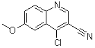 CAS # 13669-62-0, 4-Chloro-6-(methyloxy)-3-quinolinecarbonitrile, 4-Chloro-6-methoxyquinoline-3-carbonitrile