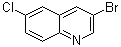 3-Bromo-6-chloroquinoline molecular structure (CAS 13669-65-3)