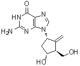 CAS 登录号：1367369-79-6, 2-氨基-1,9-二氢-9-[(1S,3S,4R)-4-羟基-3-(羟基甲基)-2-亚甲基环戊基]-6H-嘌呤-6-酮