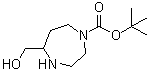 structure of CAS# 1369494-20-1, 六氢-5-(羟基甲基)-1H-1,4-二氮杂卓-1-羧酸叔丁酯