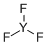 Yttrium fluoride molecular structure (CAS 13709-49-4)