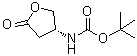 structure of CAS# 137105-97-6, [(3R)-Tetrahydro-5-oxo-3-furanyl]carbamic acid 1,1-dimethylethyl ester