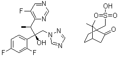 CAS 登录号：137234-71-0, 伏立康唑樟脑磺酸盐