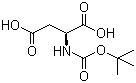 structure of CAS# 13726-67-5, N-Boc-L-aspartic acid