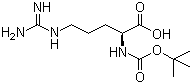 structure of CAS# 13726-76-6, N-Boc-L-精氨酸