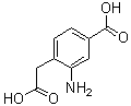 2-Amino-4-carboxybenzeneacetic acid molecular structure (CAS 1373232-85-9)