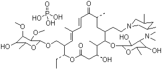 structure of CAS# 137330-13-3, 替米考星磷酸盐