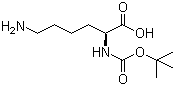 structure of CAS# 13734-28-6, N-Boc-L-Lysine