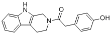 structure of CAS# 1373764-75-0, 2-(4-Hydroxyphenyl)-1-(1,3,4,9-tetrahydropyrido[3,4-b]indol-2-yl)ethanone