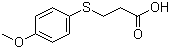 structure of CAS# 13739-36-1, 3-[(4-甲氧基苯基)硫基]丙酸