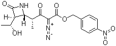 CAS # 137391-68-5, (3S,4R)-3-[(1R)-1-Hydroxyethyl]-4-[(1R)-1-methyl-3-diazo-3-(4-nitrobenzyloxycarbonyl)-2-oxopropyl]azetidin-2-one, F-9