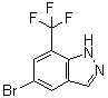 structure of CAS# 1374258-43-1, 5-溴-7-(三氟甲基)-1H-吲唑