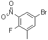 structure of CAS# 1375068-74-8, 5-Bromo-2-fluoro-1-methyl-3-nitrobenzene