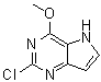 structure of CAS# 1375301-68-0, 2-氯-4-甲氧基-5H-吡咯并[3,2-d]嘧啶
